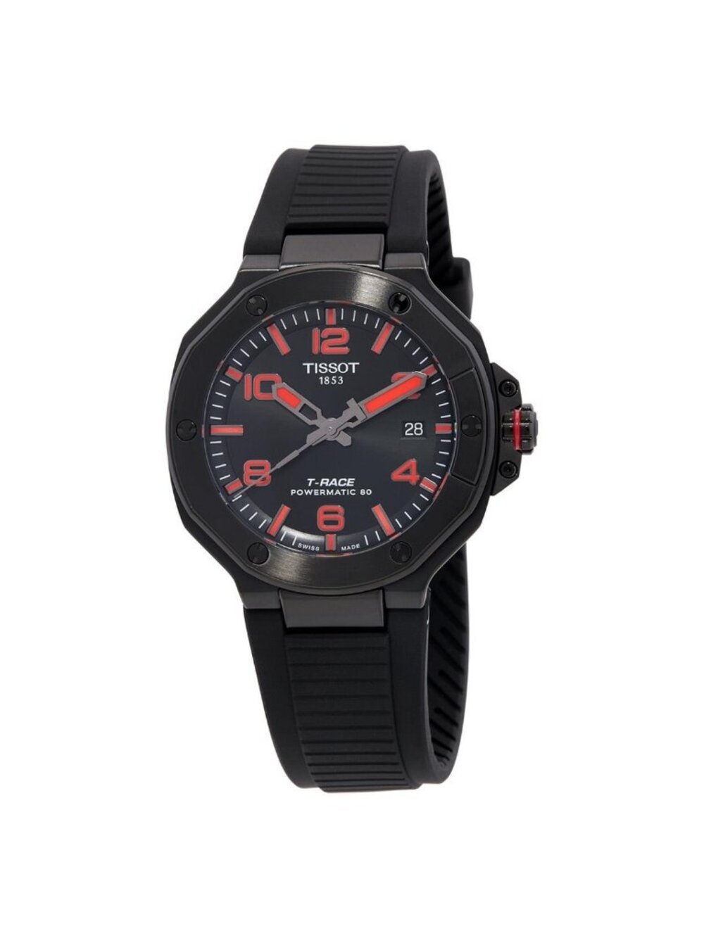 NWT Tissot T-Race Powermatic 80 Automatic Black Dial Men's Watch